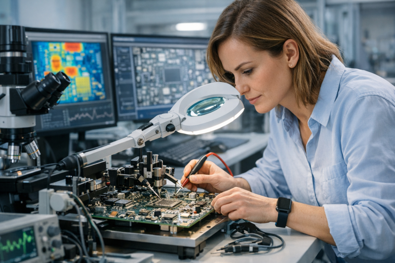 Fehleranalyse bei Elektronik-Prototypen: Oberflächencharakterisierung komplexer Leiterplatten richtig durchführen